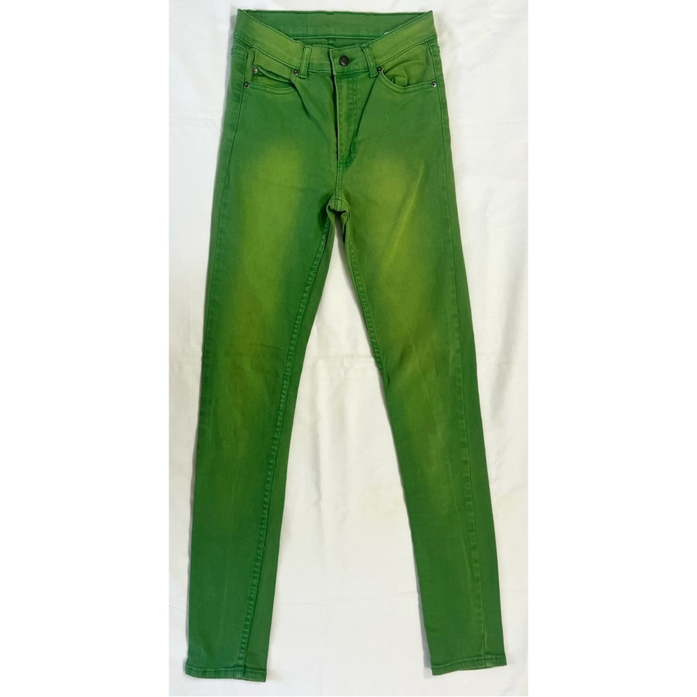 Cheap Monday SecondSkin Washed Green Jeans